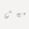 Dinny Hall Earrings^Silver Mini Scoop Hoop Earrings