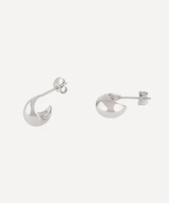 Dinny Hall Earrings^Silver Mini Scoop Hoop Earrings