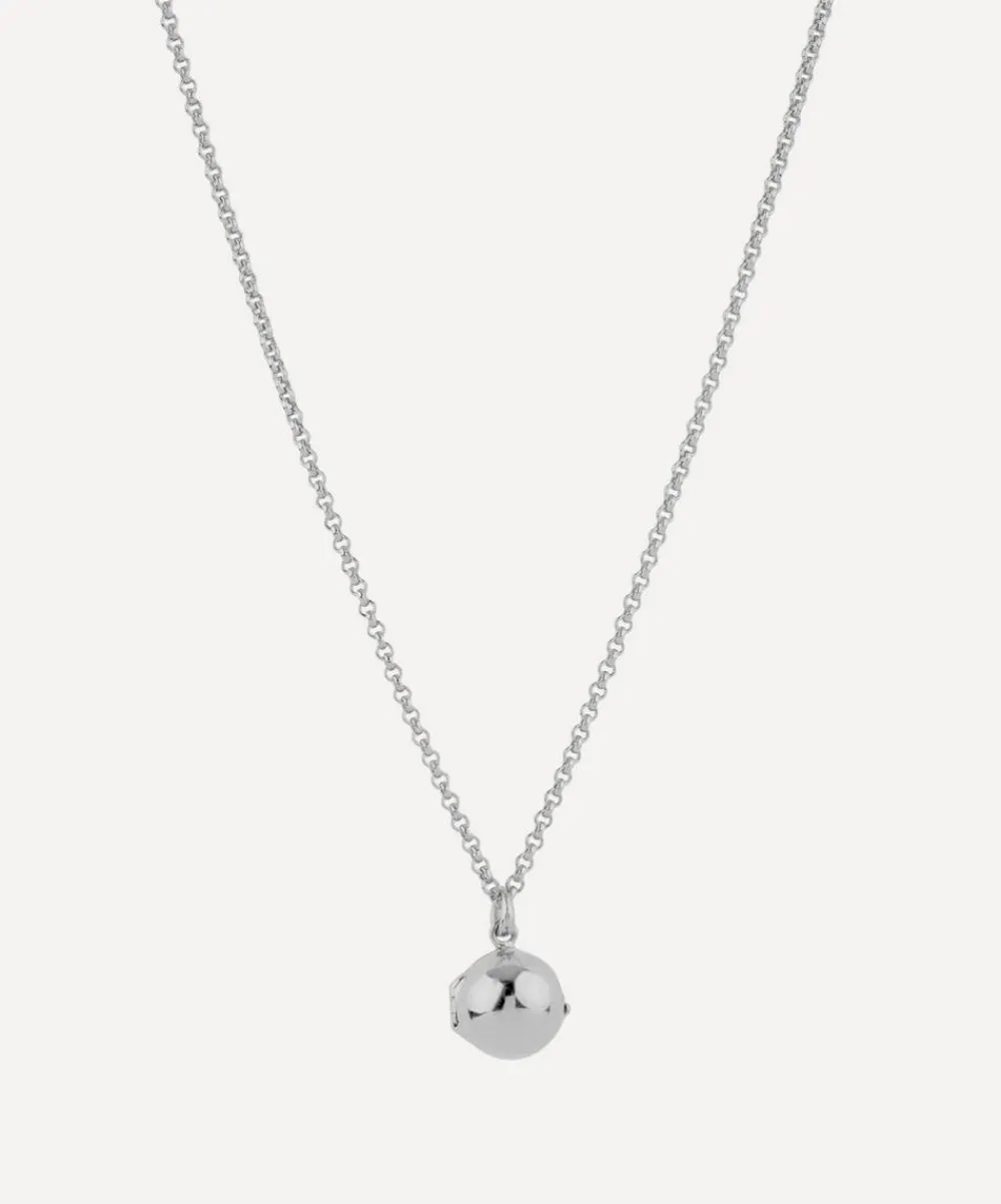 Dinny Hall Necklaces^Silver My World Small Orb Locket Necklace