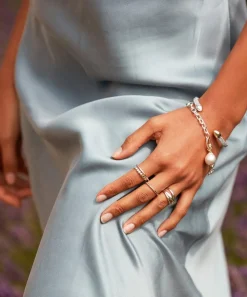 Monica Vinader Rings^Silver Nura Cross Over Ring