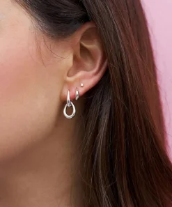 Dinny Hall Earrings^Silver Raindrop Double Link Drop Earrings