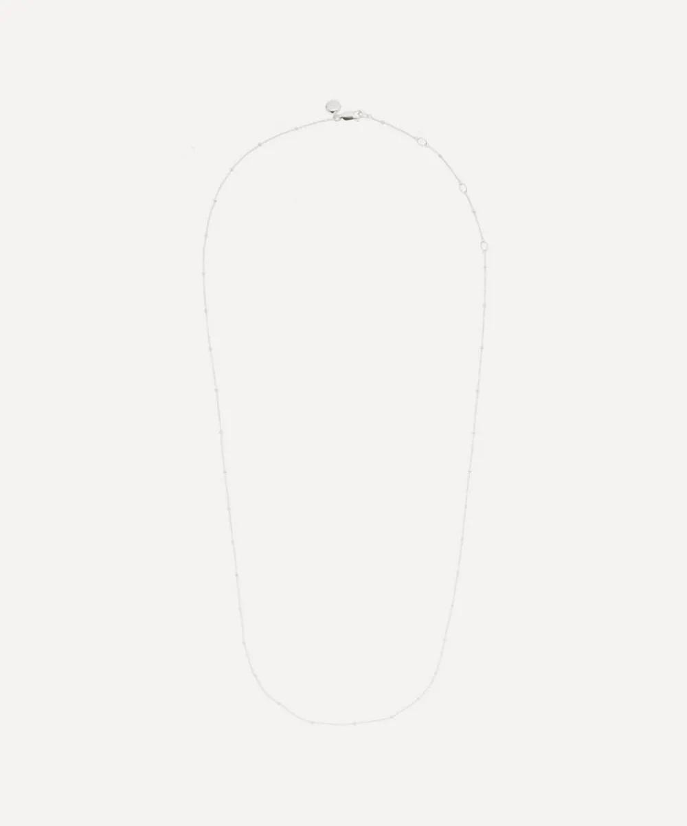 Monica Vinader Necklaces^Silver Short Fine Beaded Chain