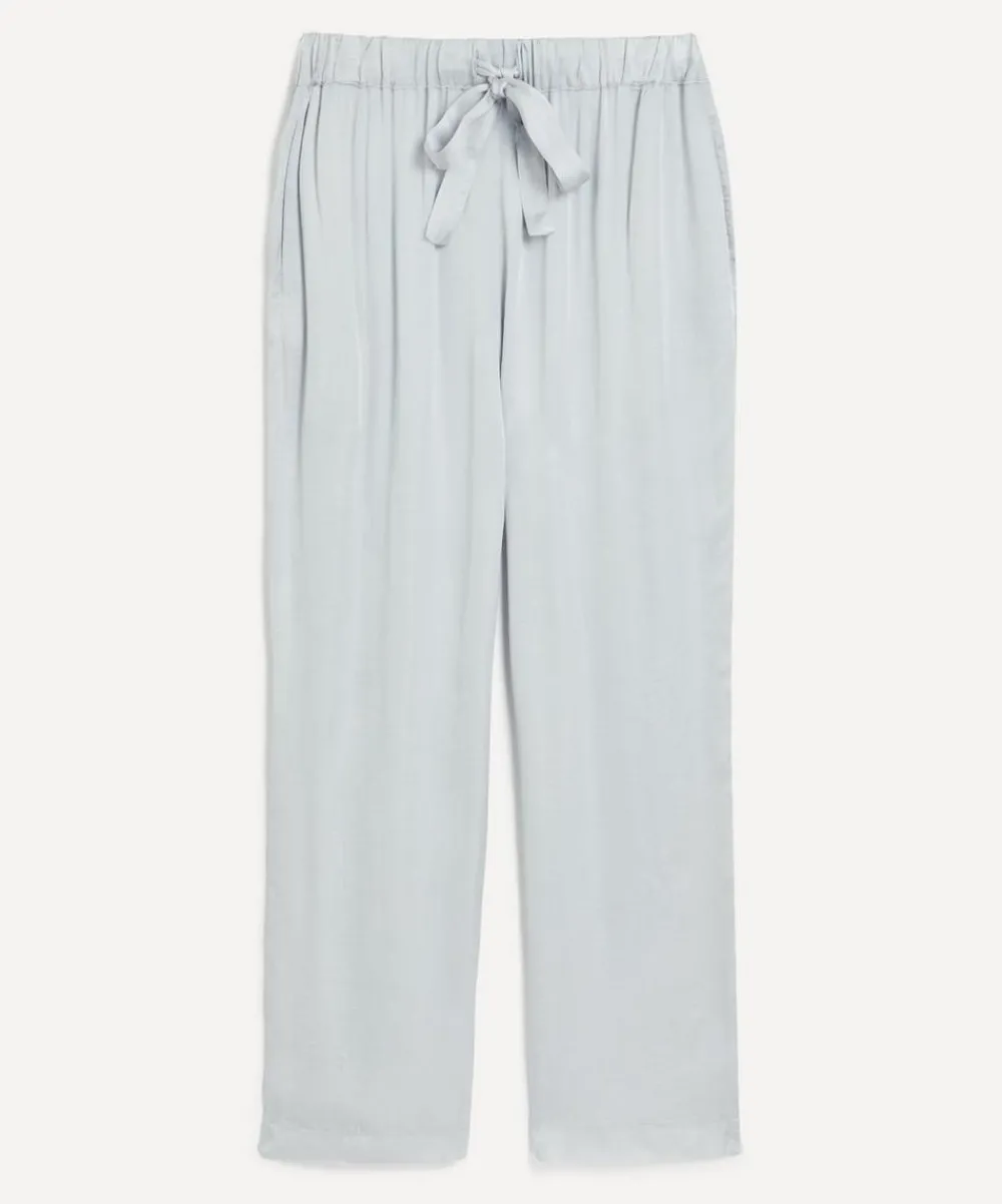Kori Trousers & Shorts^Silver Silky Cropped Trousers