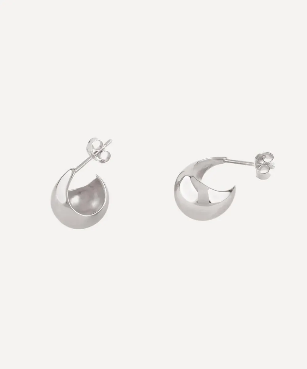 Dinny Hall Earrings^Silver Small Scoop Hoop Earrings