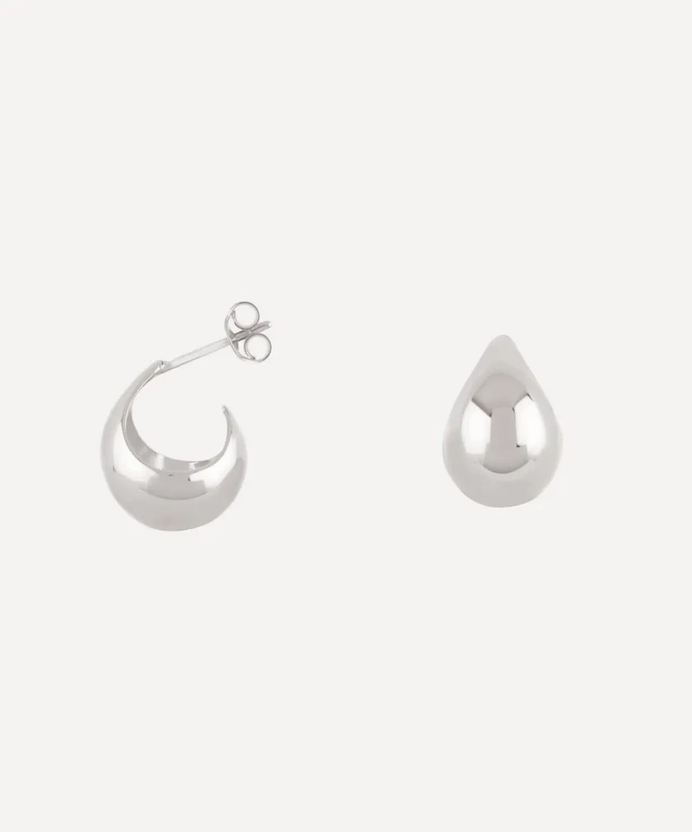 Dinny Hall Earrings^Silver Small Scoop Hoop Earrings