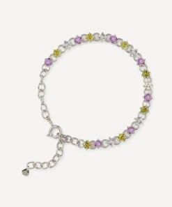 Dinny Hall Bracelets^Silver Suffragette Gem Drop Line Bracelet