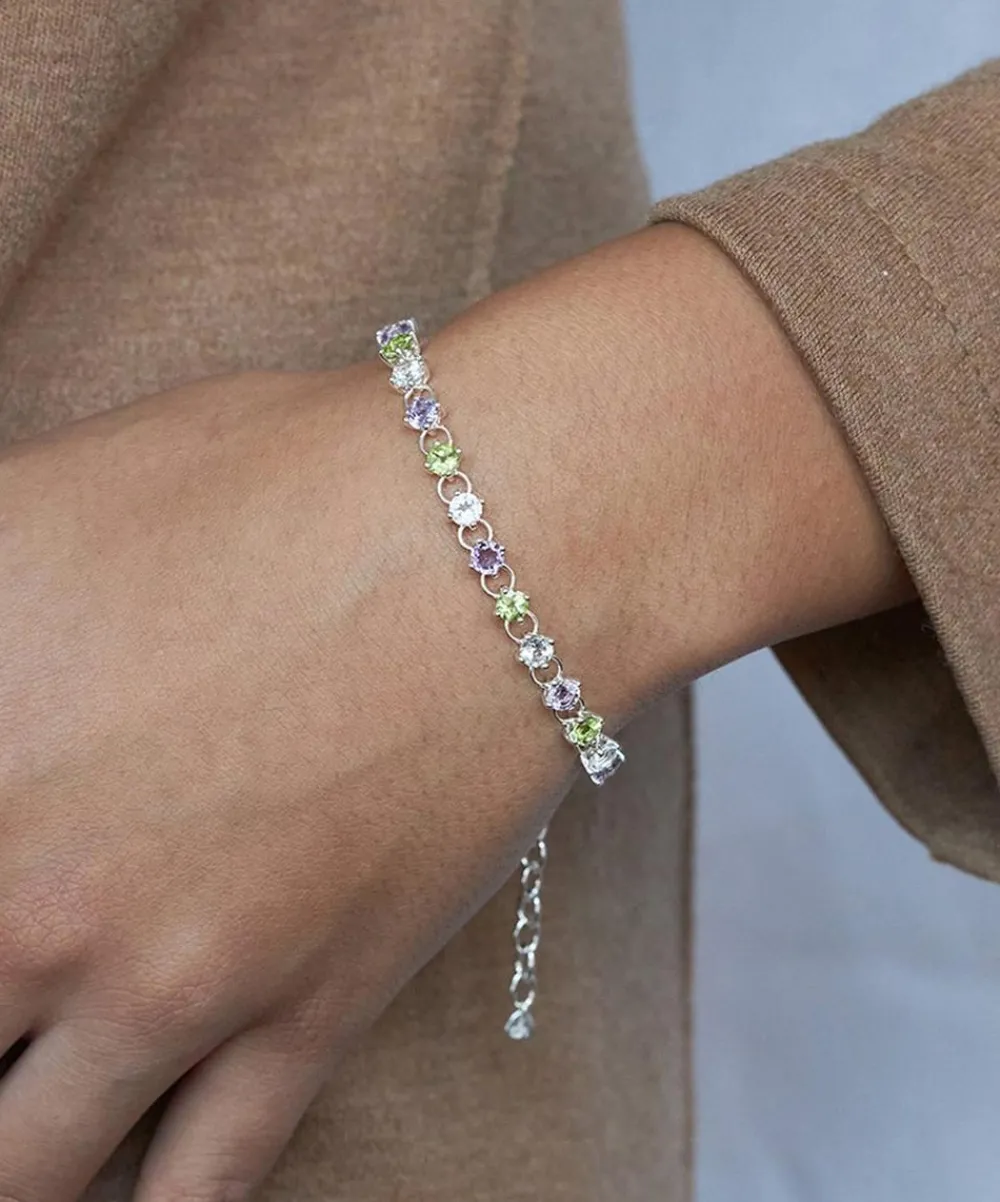 Dinny Hall Bracelets^Silver Suffragette Gem Drop Line Bracelet