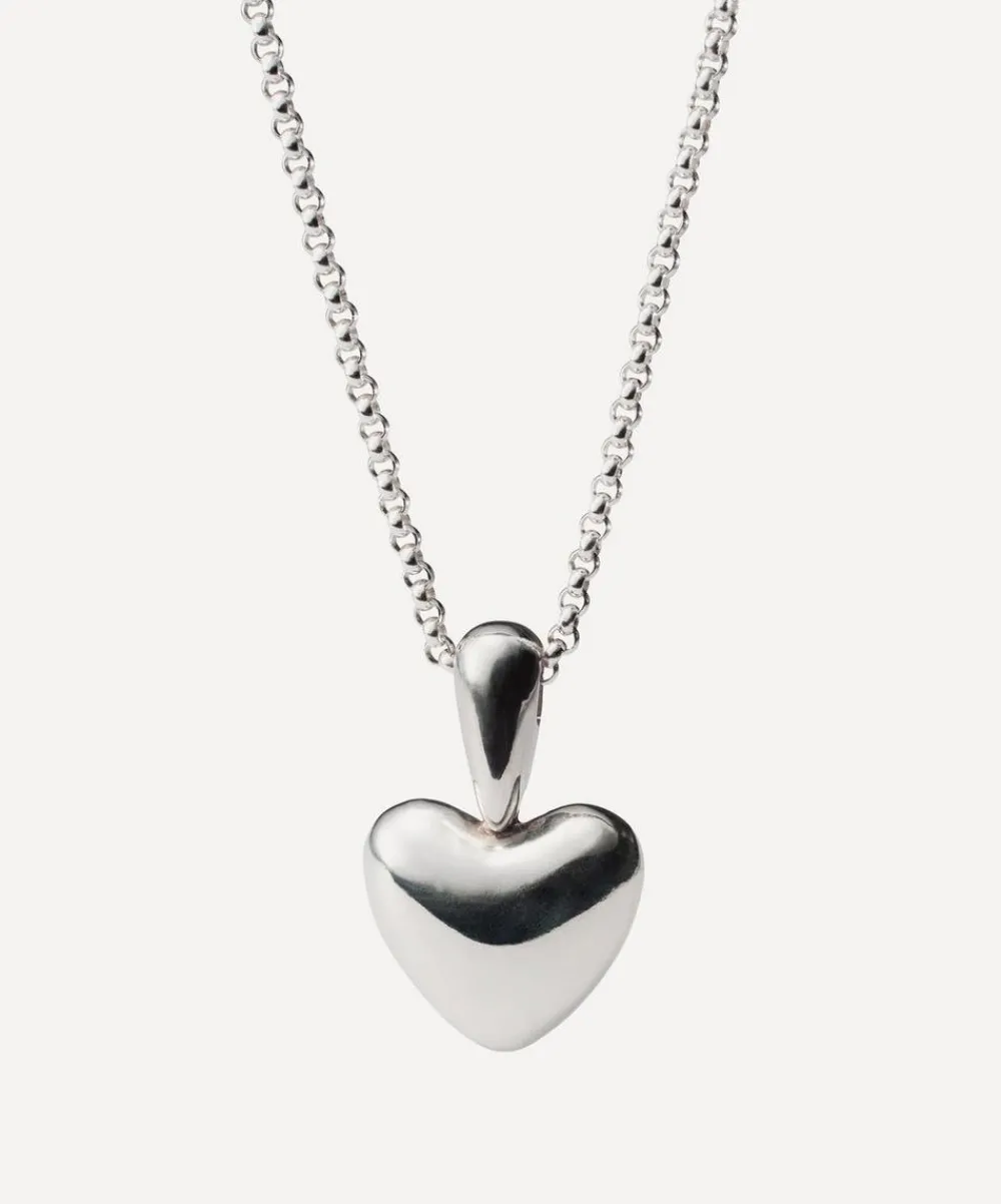 Annika Inez Necklaces^Silver Voluptuous Heart Pendant Necklace
