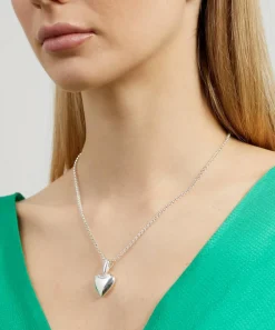 Annika Inez Necklaces^Silver Voluptuous Heart Pendant Necklace