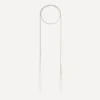 Stephanie Schneider Necklaces|Necklaces^Silver Woven Pearl Shawl Chain Necklace