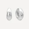SHASHI Earrings^Silver-Plated Cameron Hoop Earrings