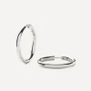 Missoma Earrings^Silver-Plated Classic Tunnel Medium Hoop Earrings