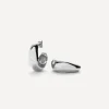 Missoma Earrings^Silver-Plated Dome Medium Hoop Earrings