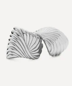 Missoma Earrings^Silver-Plated Ripple Oversized Stud Earrings