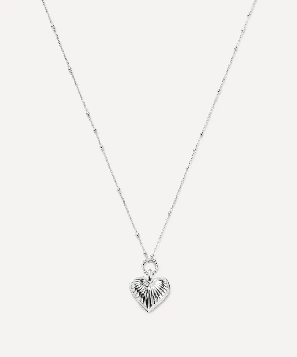 Missoma Necklaces^Silver-Plated Vermeil Silver Ridge Heart Pendant Necklace