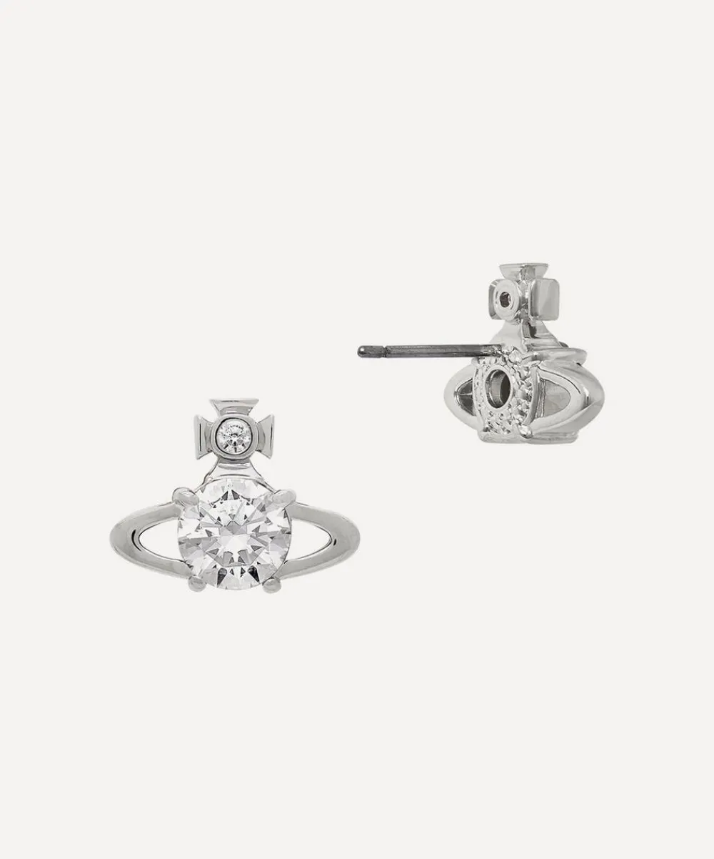 Vivienne Westwood Earrings^Silver-Tone Reina Stud Earrings
