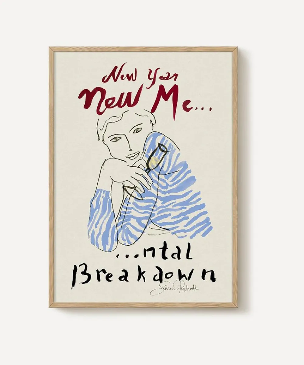 PSTR Studio Wall Art^Sissan Richardt New Year New Me Framed Print