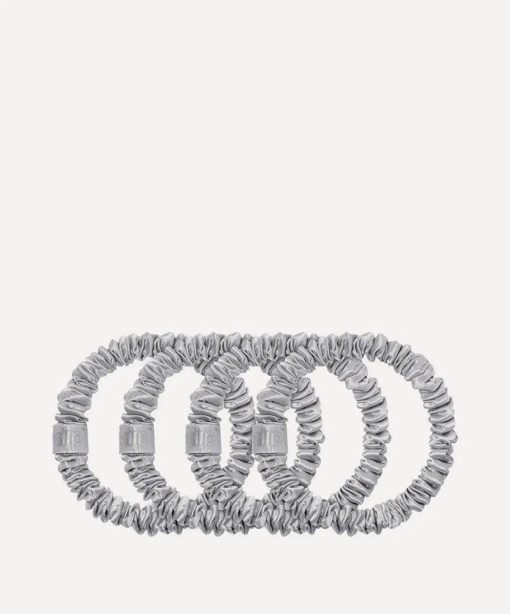 Slip Hair Styling^Skinny Silk Scrunchies Pack of 4