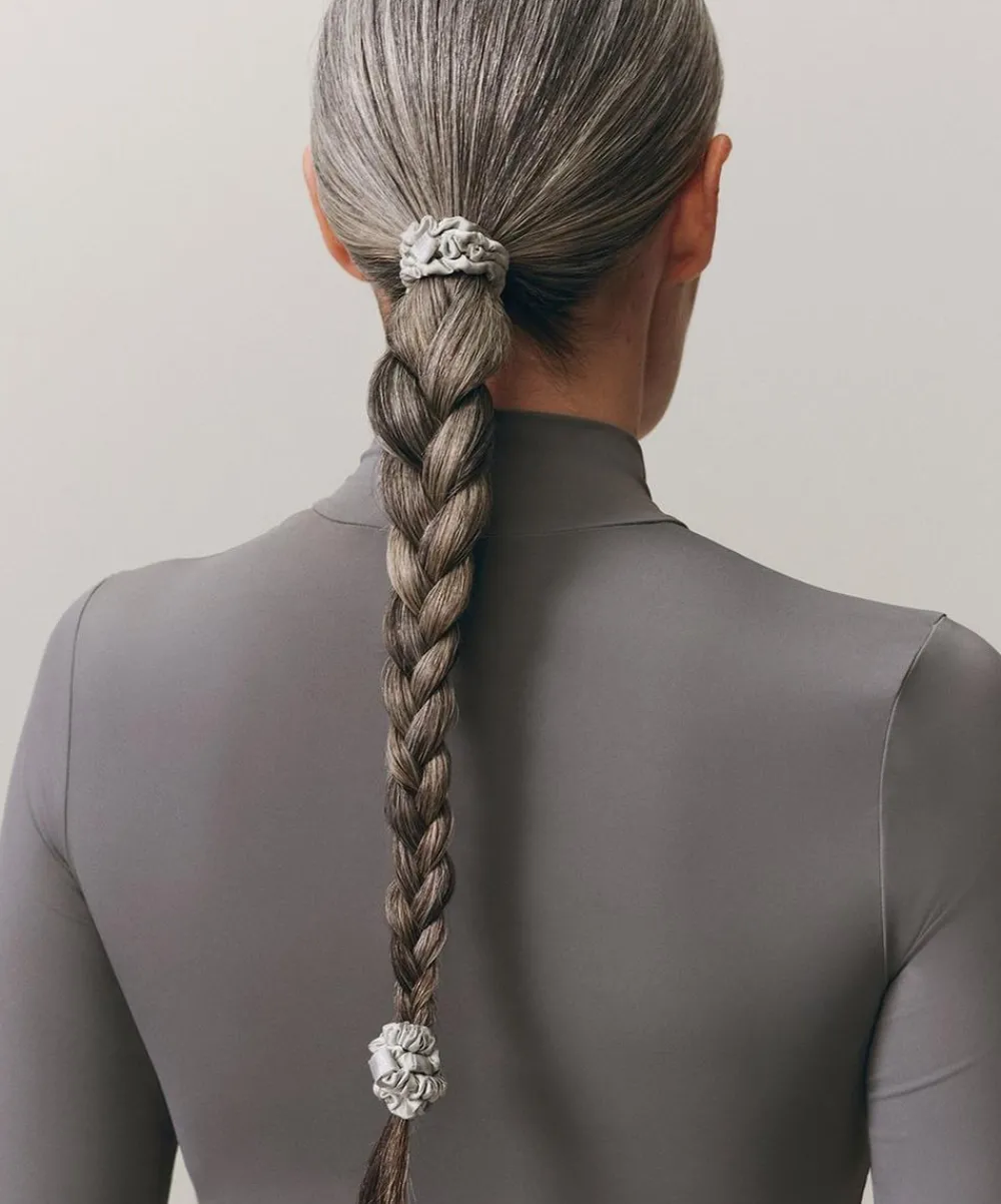 Slip Hair Styling^Skinny Silk Scrunchies Pack of 4