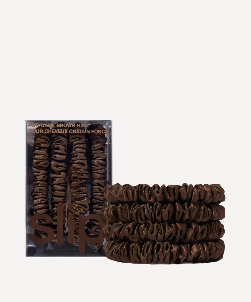 Slip Hair Styling^Skinny Silk Scrunchies Pack of 4