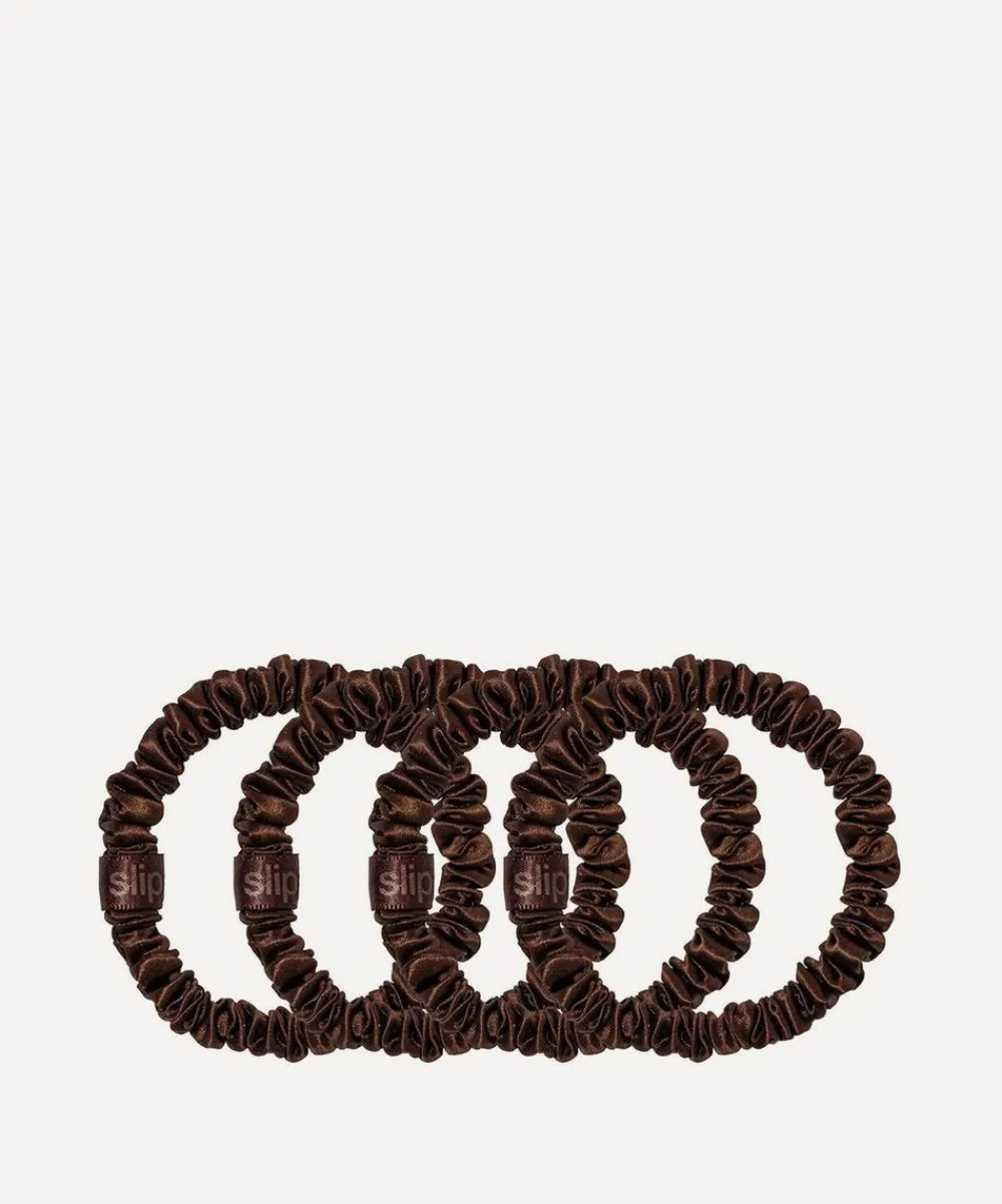 Slip Hair Styling^Skinny Silk Scrunchies Pack of 4