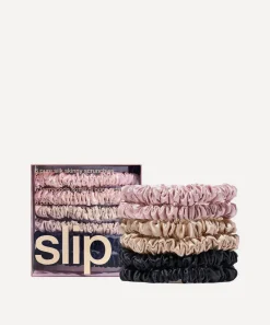 Slip Hair Styling|Hair Accessories^Skinny Silk Scrunchies Pack of 6