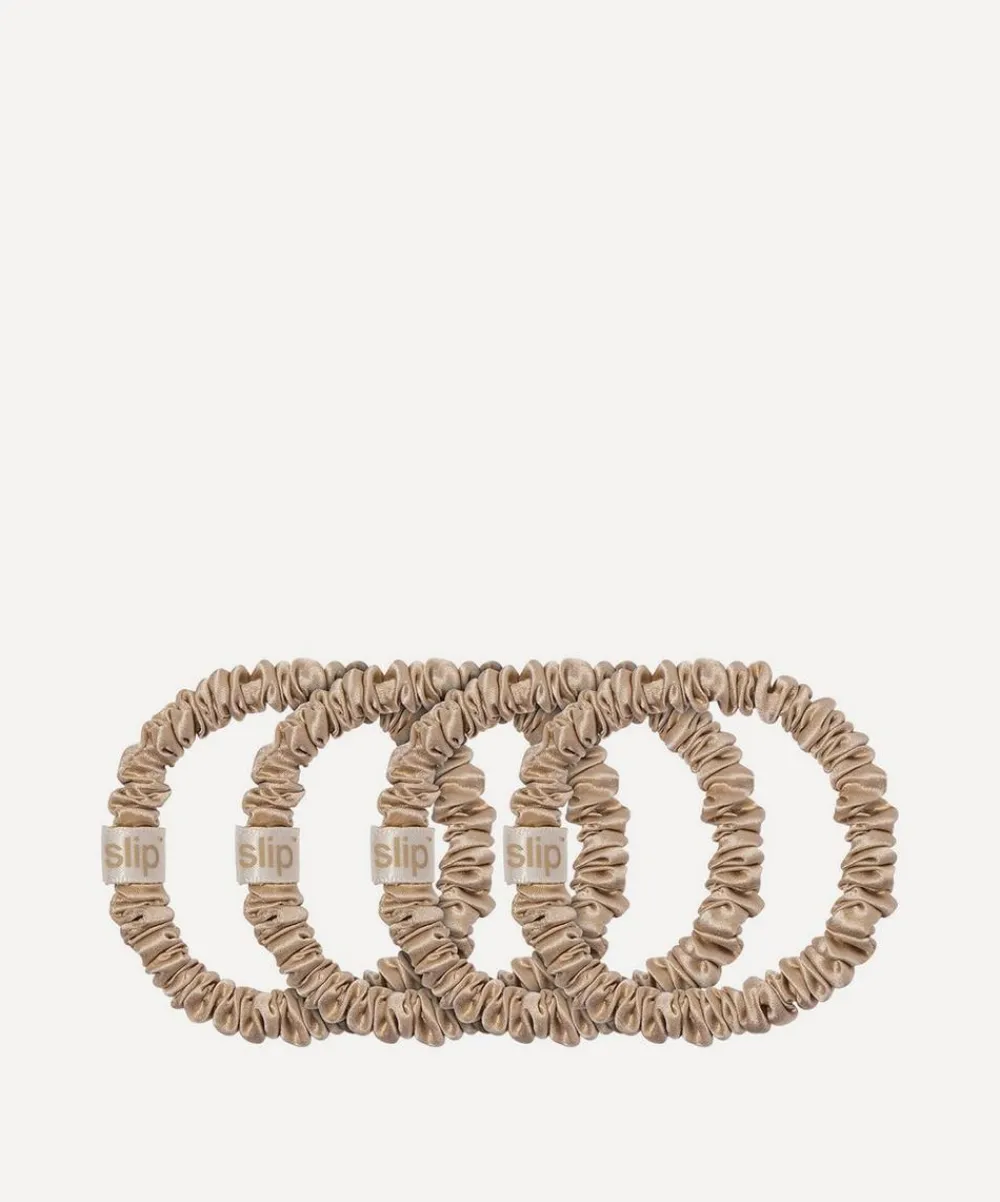Slip Hair Styling^Skinny Silk Scrunchies Pack of 4