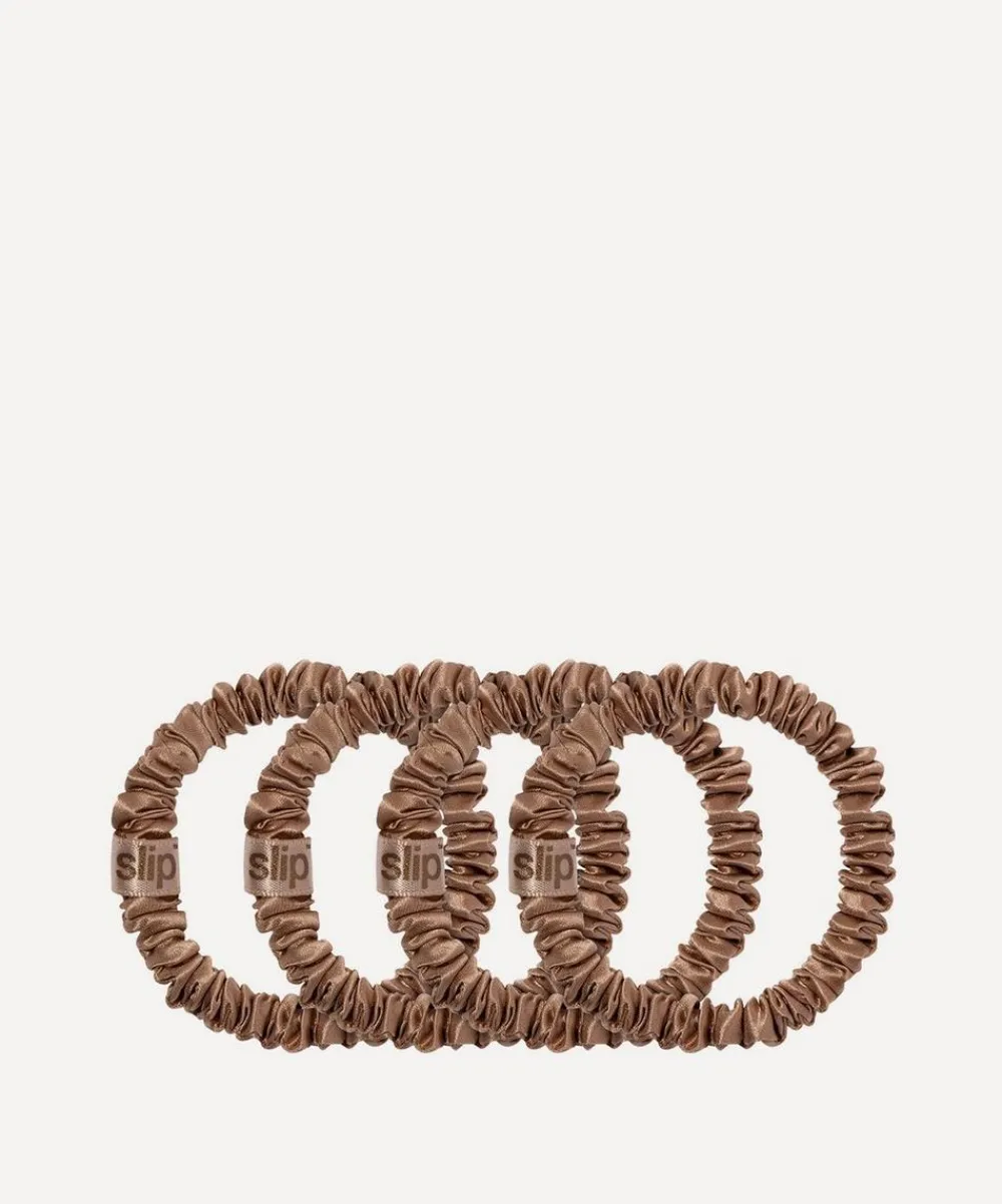 Slip Hair Styling^Skinny Silk Scrunchies Pack of 4