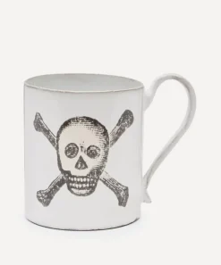 Astier de Villatte Mugs^Skull and Crossbones Mug