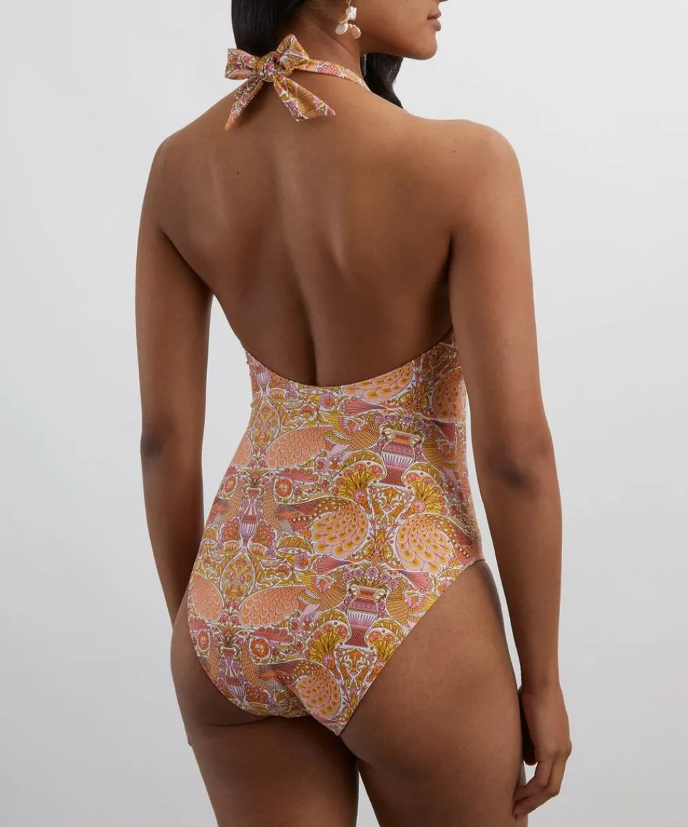 Heidi Klein Swimwear^Slider Halterneck Swimsuit in Liberty Fabrics’ Oscar’s Palace