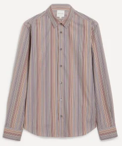 Paul Smith Shirts^Slim-Fit Signature Stripe Cotton Shirt