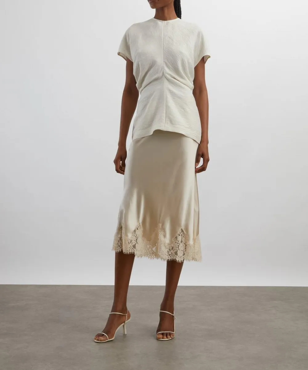 Toteme Tops^Slouch Waist Crinkle Top