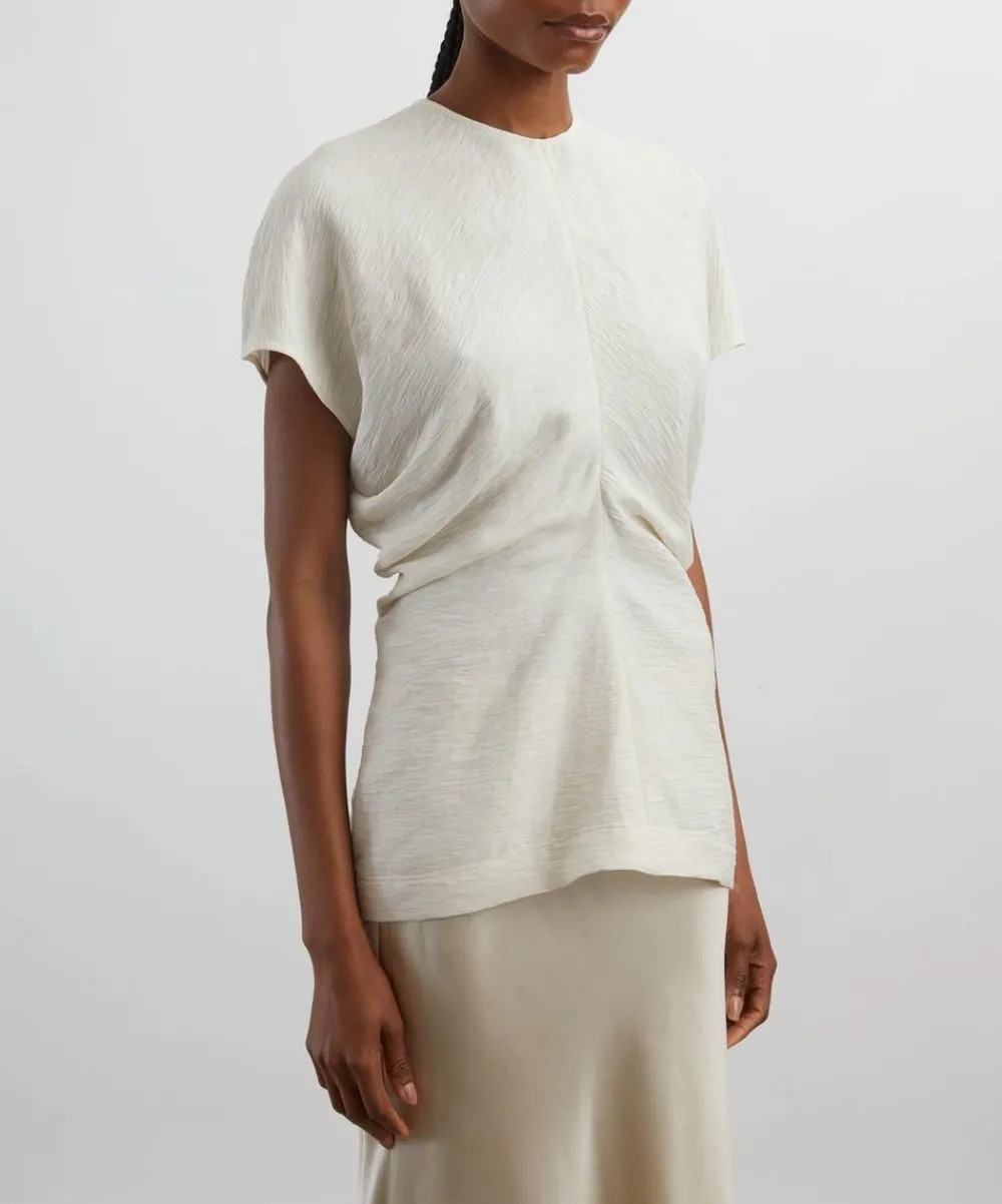 Toteme Tops^Slouch Waist Crinkle Top