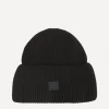 Acne Studios Hats & Gloves^Small Face Logo Wool Beanie Hat