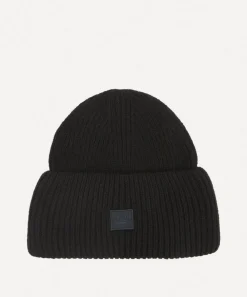 Acne Studios Hats & Gloves^Small Face Logo Wool Beanie Hat
