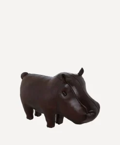 Omersa Footstools & Furniture|Ornaments^Small Leather Hippopotamus