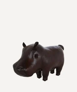 Omersa Footstools & Furniture|Ornaments^Small Leather Hippopotamus