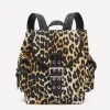 Ganni Bags^Small Leopard Nylon Bucky Backpack