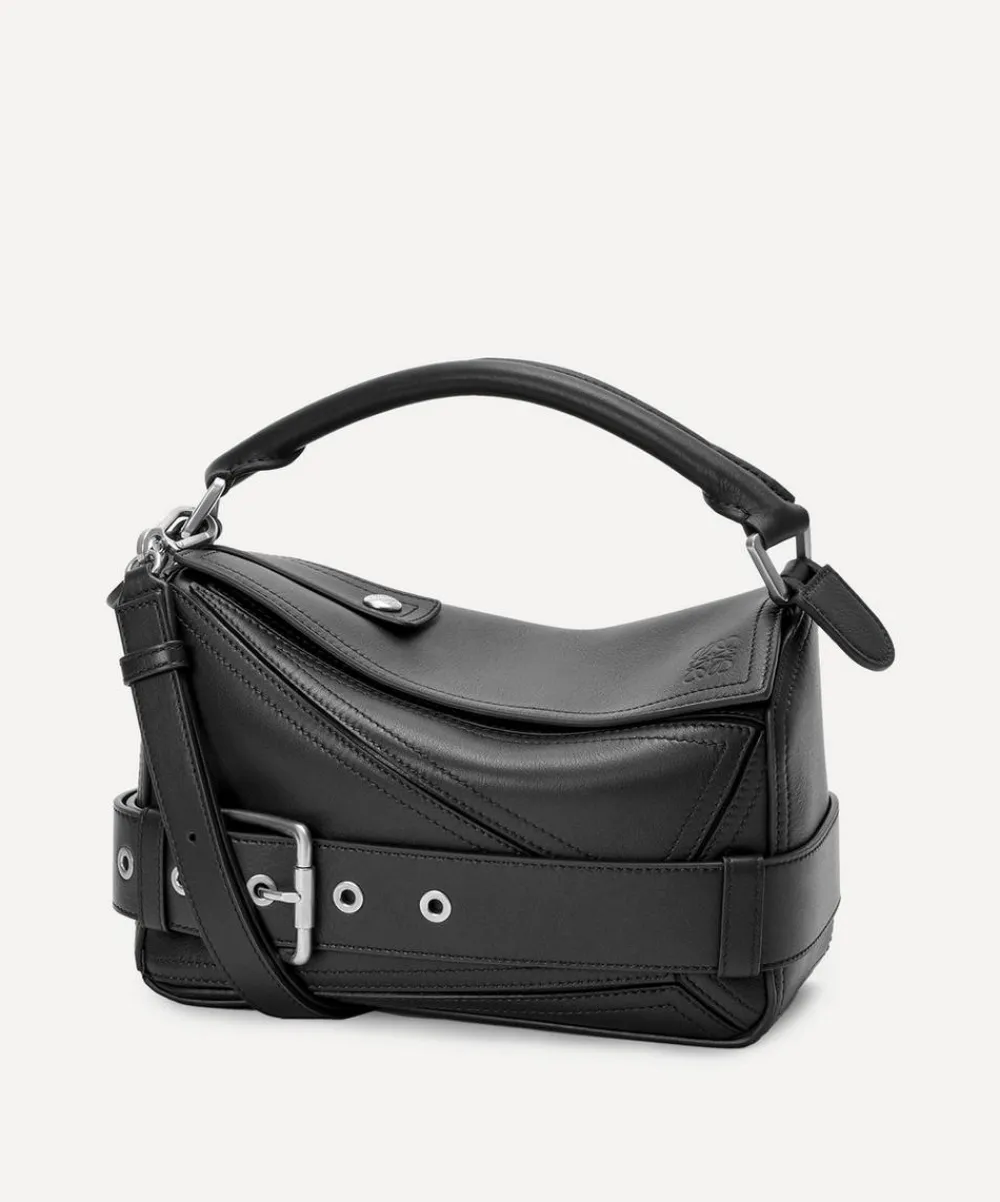 Loewe Travel Accessories^Small Puzzle Biker Top Handle Bag