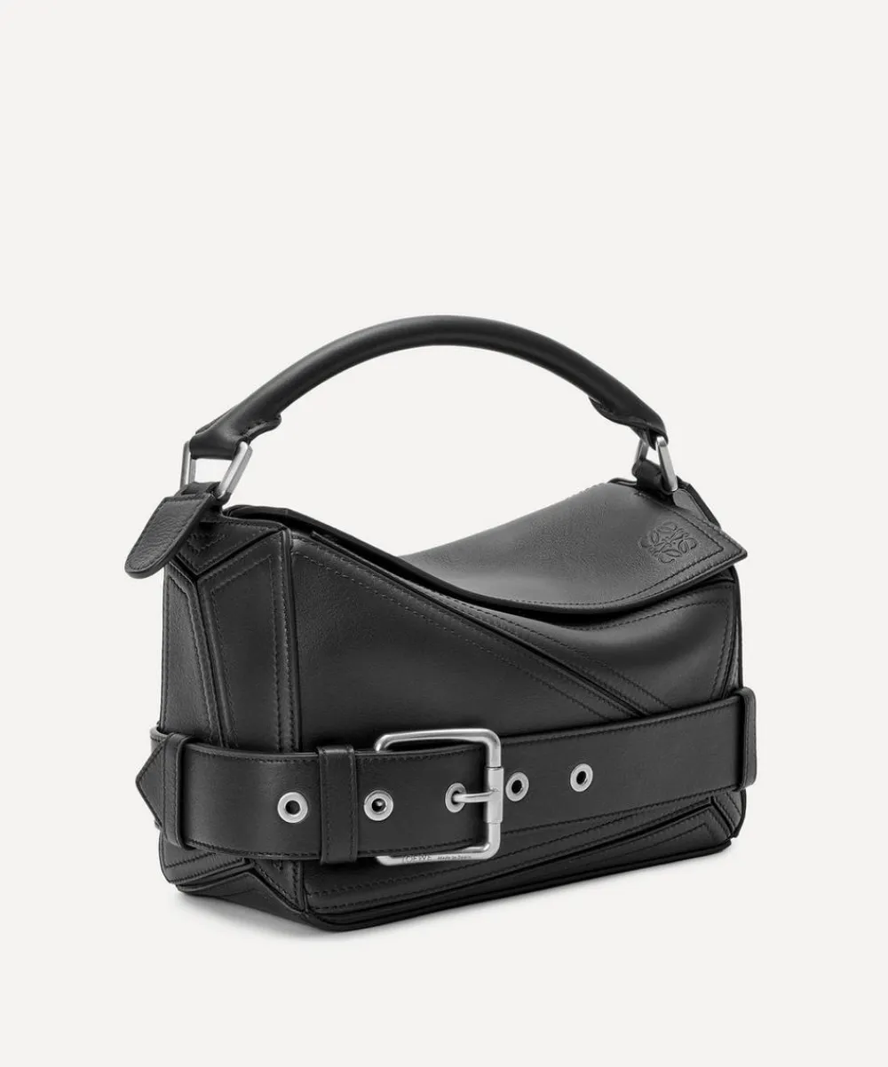 Loewe Travel Accessories^Small Puzzle Biker Top Handle Bag