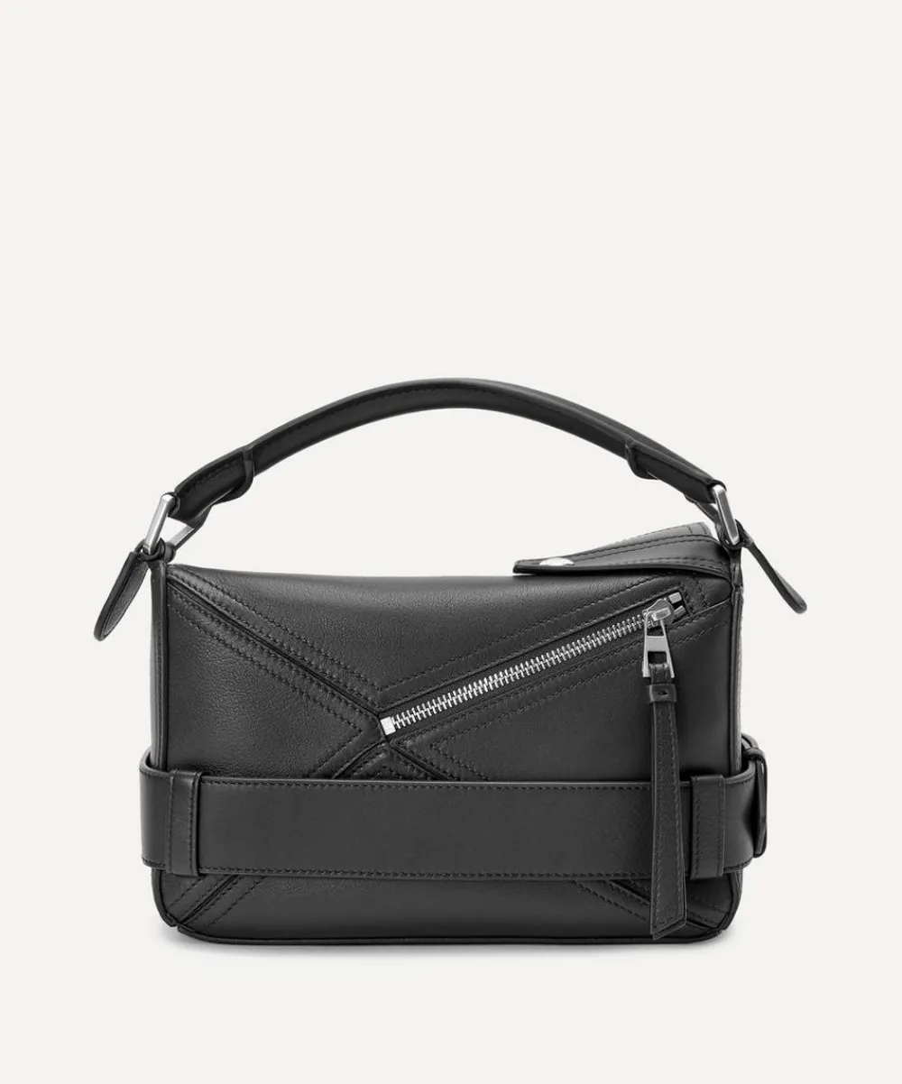 Loewe Travel Accessories^Small Puzzle Biker Top Handle Bag