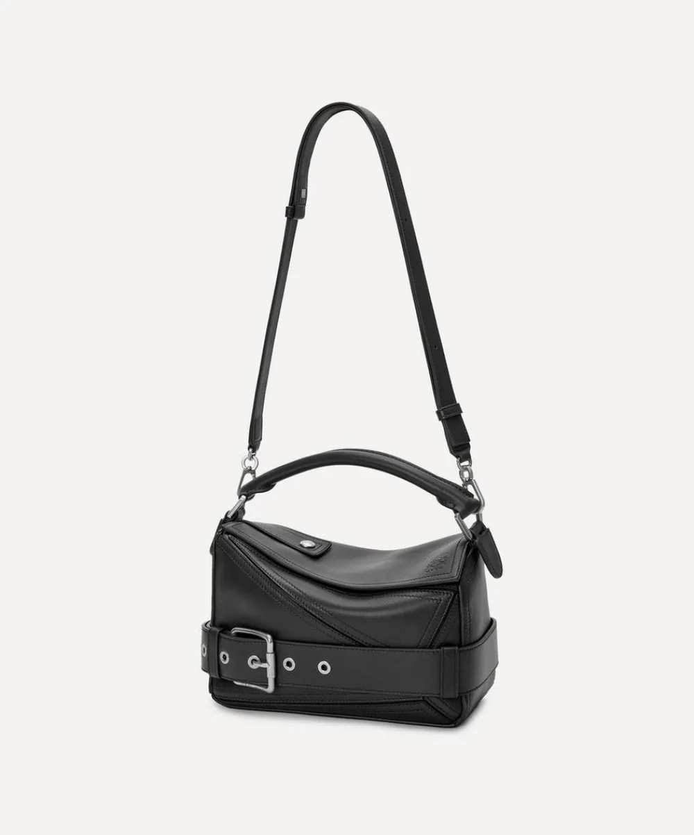 Loewe Travel Accessories^Small Puzzle Biker Top Handle Bag