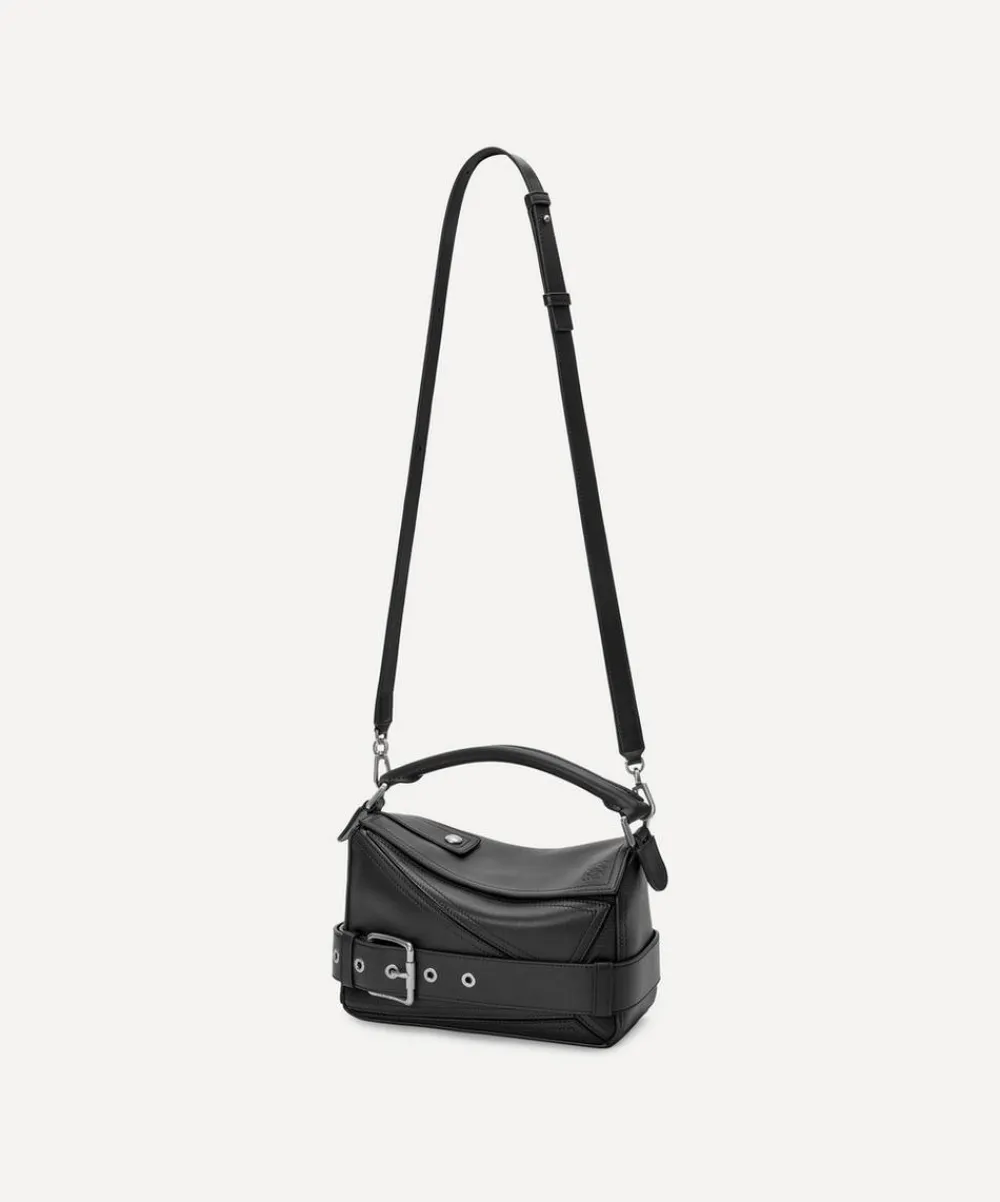 Loewe Travel Accessories^Small Puzzle Biker Top Handle Bag
