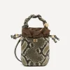Ganni Bags^Snake Mini Bou Bucket Bag