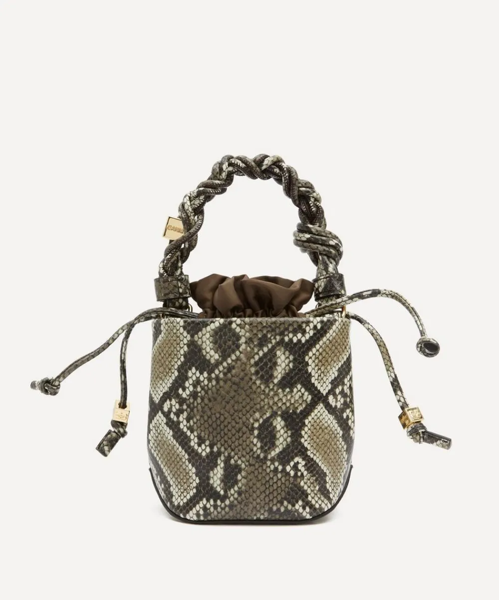 Ganni Bags^Snake Mini Bou Bucket Bag