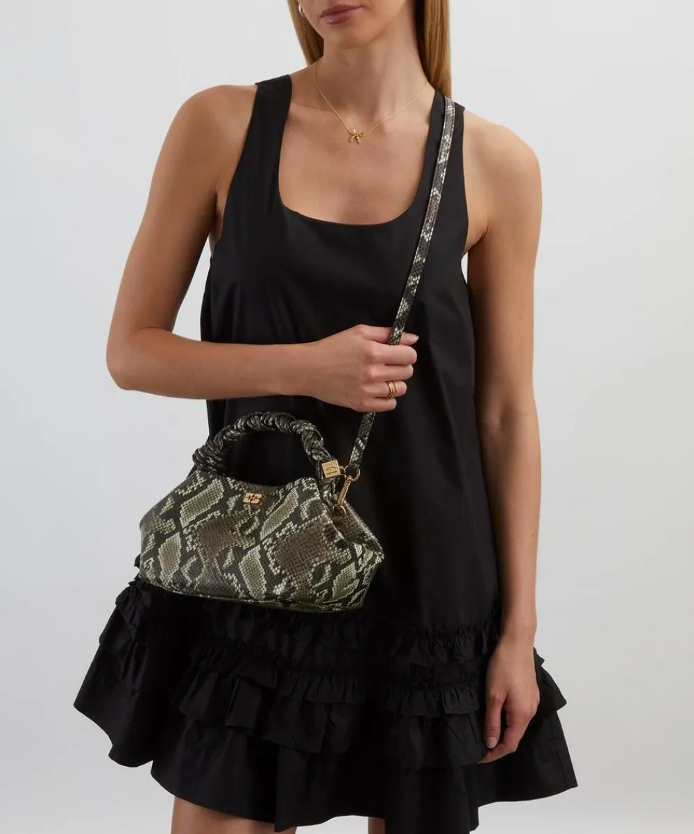 Ganni Bags^Snake Small Bou Top Handle Bag