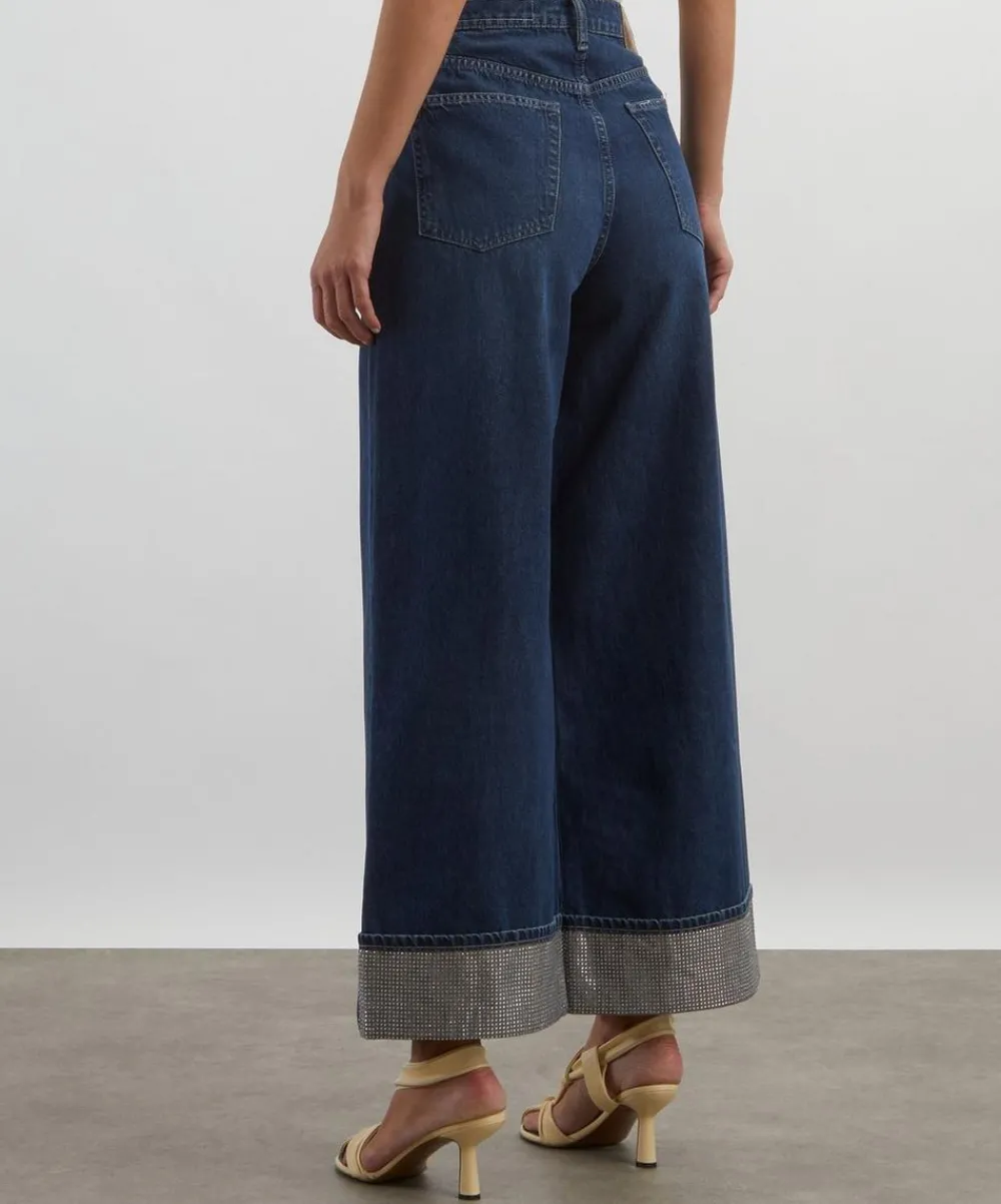Rag & Bone Jeans^Sofie Ankle Wide-Leg Jeans in Bejewelled Dawn