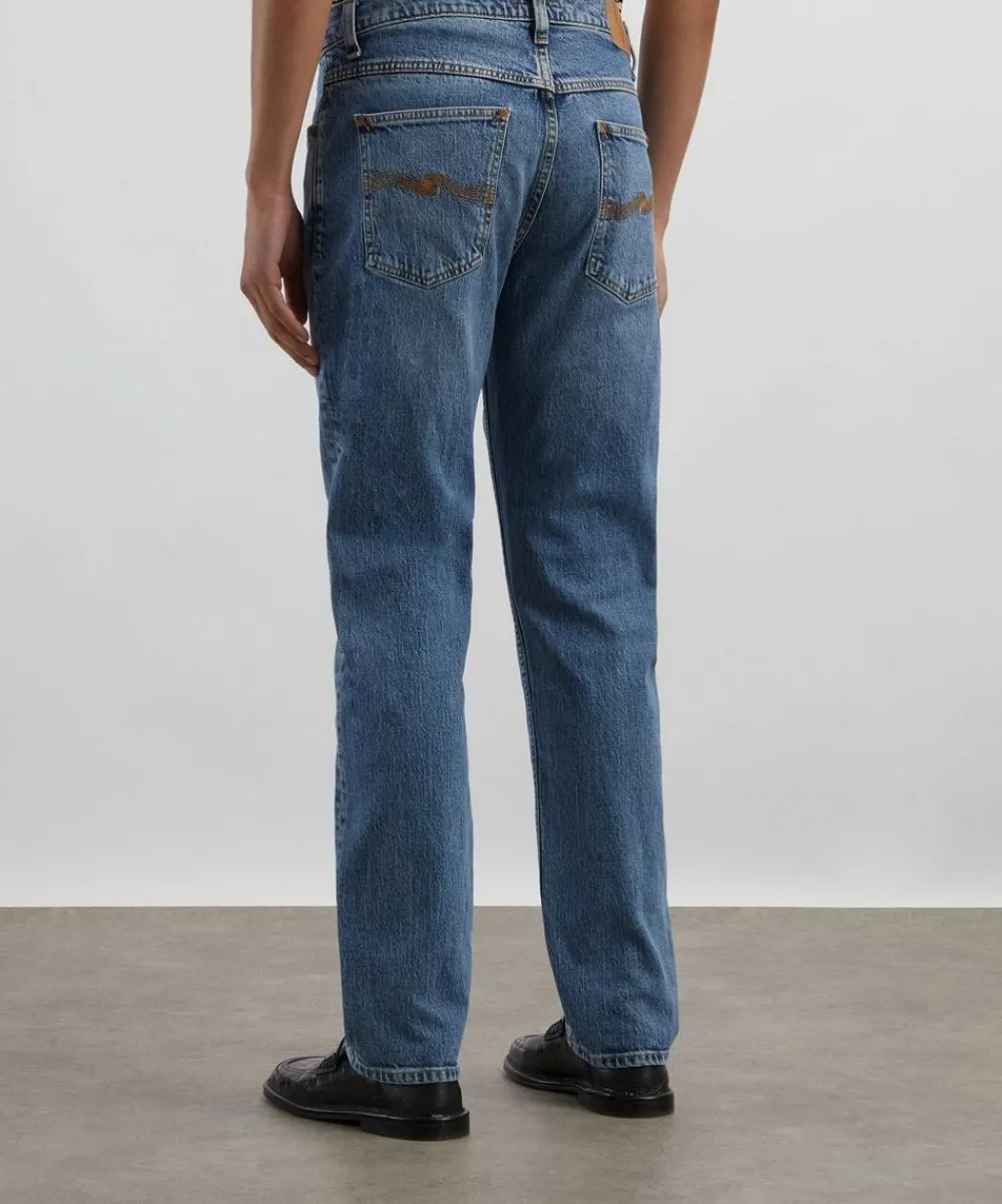 Nudie Jeans Jeans^Solid Ollie Worn Vintage Slim-Fit Jeans