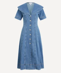 Aligne Dresses^Sparrow Midi Denim Dress