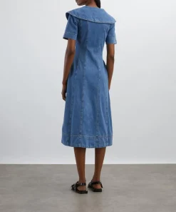 Aligne Dresses^Sparrow Midi Denim Dress
